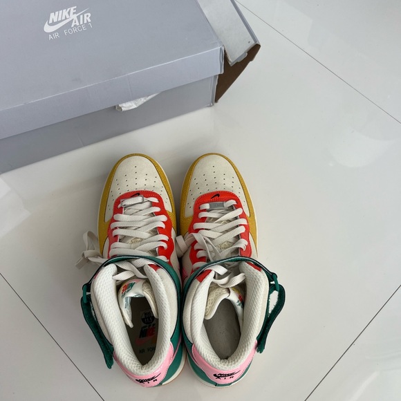 Nike Air Force 1 Mid NH 'Coconut Milk' Bleached Coral DR0158-100 AUTHENTIC NEW - Picture 8 of 15